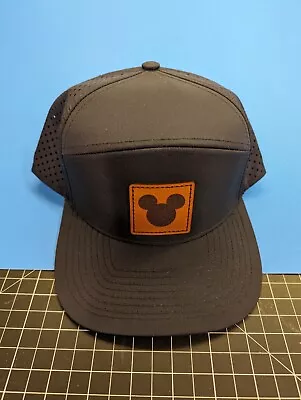 Youth Leather Patch Mickey Mouse Disney Hat 7 Panel Zapped Osprey High Quality • $9.99