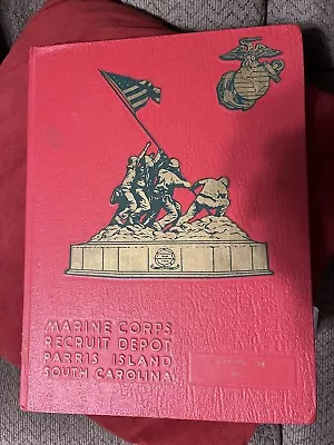 1971 U.s. Marine Corps Basic Training Yearbook Platoon 218 Parris Island Sc • $50