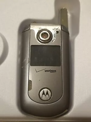 Motorola E Series E815 Silver Cell Phone Verizon USED UNTESTED Fast Shipping • $15.40