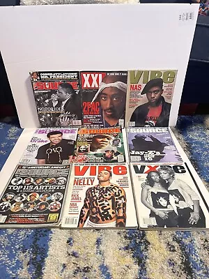 XXL Magazine The Source And Vibe Magazine Lot Of 10 2pac Biggie Jay-Z Rare! • $160