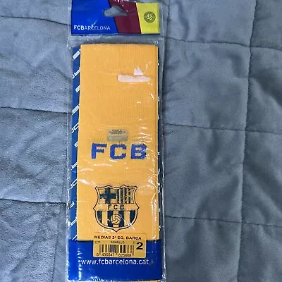 Official FC Barcelona Socks Made In Spain Futbol Soccer New • $9.99