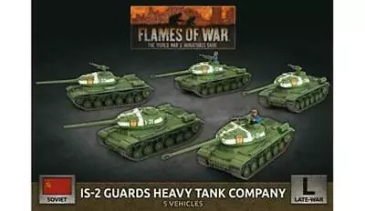 Flames Of War SBX62 Soviet IS-2 Guards Heavy Tank Company Battlefront Miniatures • $45