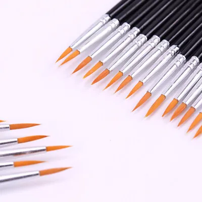 10pcs Fine Hand Painted Line Pen Round Tip Watercolour Drawing Art Brush Pen • £3.95