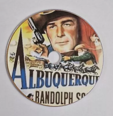 Albuquerque 1948 Dvd Public Domain Film Randolph Scott Lon Chaney Jr. • £3.80