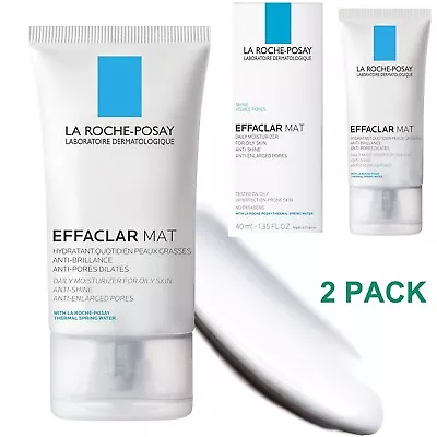 2 PACK La Roche-Posay Effaclar Mat Daily Moisturizer For Oily Skin 40ml.EXP-2026 • $26.95