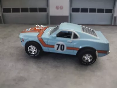 Auto World '70 Boss 302 Mustang Gulf #70 Lettered Tires Super III Chassis • $20