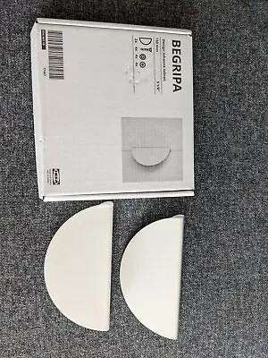 £9.50 • Buy Ikea BEGRIPA Wardrobe And Drawer Handle,Half-round 130mm, 2pack (10 Available)