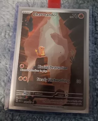 Pokémon TCG Charmander Scarlet & Violet-151 168/165 Holo Illustration Rare • $19.50