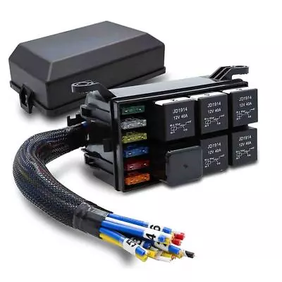 Fuse Relay Box Block Universal Relay Block Box For 12V Automotive Waterproof • $29.99