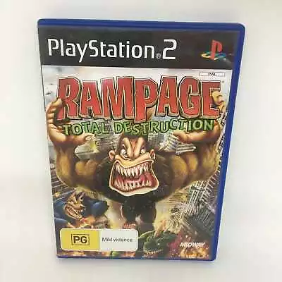 RAMPAGE TOTAL DESTRUCTION PlayStation 2 PS2 Complete PAL Game V GOOD CONDITION • $18.03