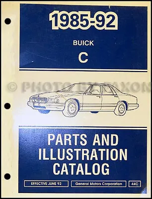 1986-1992 Buick Park Avenue And Electra Parts Catalog Master Part Book • $64