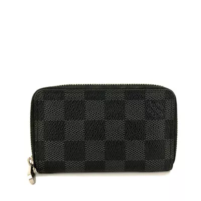 Louis Vuitton Damier Graphite Zippy Zip Coin Purse Wallet/6X1125 • $1