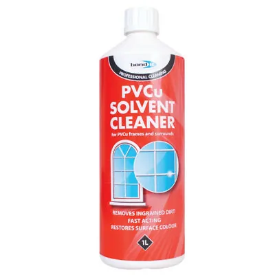 SOLVENT CLEANER PVC UPVC PVCu WINDOWS DOORS & CONSERVATORY FASCIAS CLEANING 1ltr • £9.80