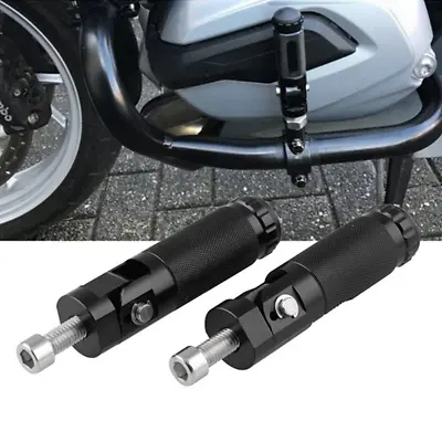 Motorcycle Rear Footpegs Footrests Foot Pegs Pedals Rests CNC Aluminum Black • $18.54