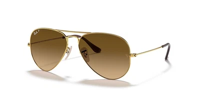 $111 • Buy Sunglasses Ray-Ban Polarised, ￼RB3025 AVIATOR 001/M2 ARISTA/Brown Gradient. 58