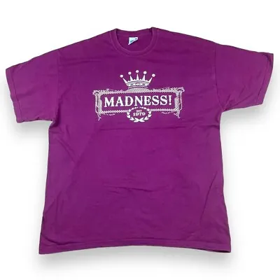 Madness Band T Shirt Extra Large Red Tee Tour T Shirt Band Tee Concert Camden • £22.50