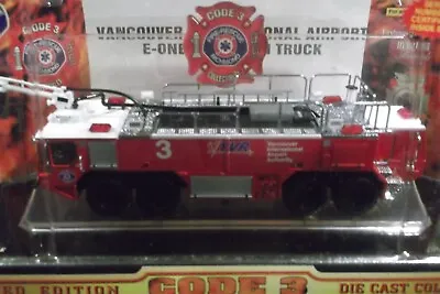 Code 3 Vancouver Airport Crash E-one 8x8 Truck Fire 1:64 Limited Edition 12172 • $150