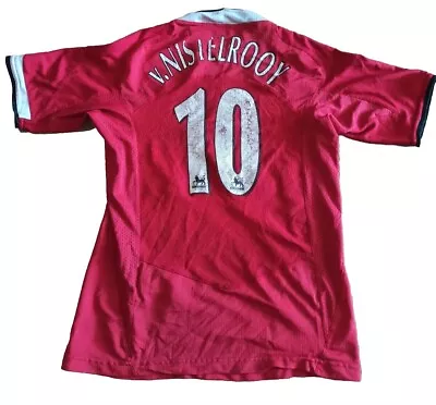 MANCHESTER UNITED  Home Football Shirt Soccer Jersey #10 V.Nistelrooy Nike • $79