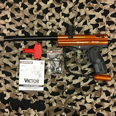 New Kingman Spyder Victor Semi-Auto Paintball Gun - Gloss Orange • $89.95