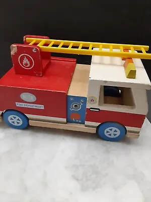 $25 • Buy Vintage Ryan's Room Wooden Fire Truck Kids Toys 