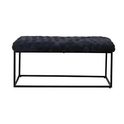 Loft Lyfe Entryway Benches 17.3  X 18.1  Backless Upholstered Velvet In Black • $217.43