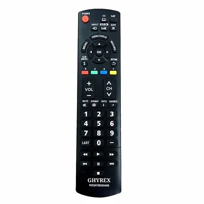 $6.35 • Buy GHYREX TV Remote N2QAYB000485 For Panasonic TV TC-42LD24 TC-50PX14 TC-65PS