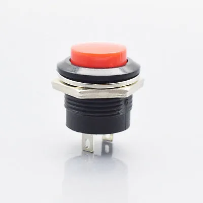 16mm Round Metal Push Button Momentary Switch Black White Red Green Blue Yellow • $3.91