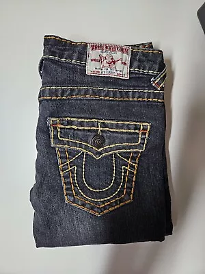 True Religion Women's Joey Super T Jeans Denim Blue Size 27 RARE  • $26