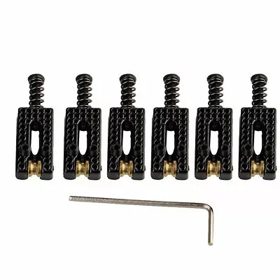 6Pcs/Set Guitar Roller Bridge Tremolo Saddles Surfing Wrench For Fender Strat • $16.48