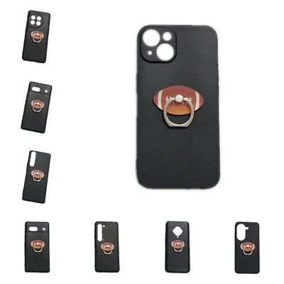 Case For Various Phones 3D Rugby Ball Finger Ring Stand Holder Soft TPU Cover • $7.81