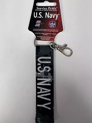 RARE! U.S. Navy Camouflage Key Chain With Clip & Fast Free Ship! • $13.99