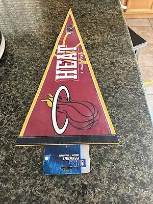 Miami Heat Basketball NBA Classic 12 X30  Team Pennant Dorm Room Decor Flag NEW • $12