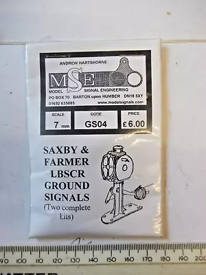 M.s.e. Models  O Gauge Saxby & Farmer Lbscr Ground Signals Kits In Sealed Packet • £6.99