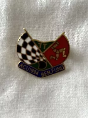 One Enamel Pin Badge 1994 ACU Benevolent Fund IOM TT Biker Bike • £5