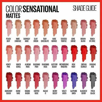Maybelline Newyork Color Sensational Lipstick Or Ink Lip Crayon Superstay U Pick • $4.88