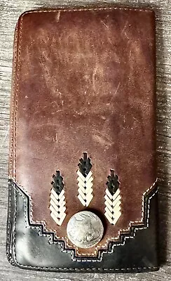 Chieftain Feather Rodeo Silver Creek Wallet • $32.99