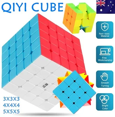 Adult Magic Cube Super Smooth Fast Speed Puzzle Rubix Rubics Rubik Toy Kid Gift • $9.99