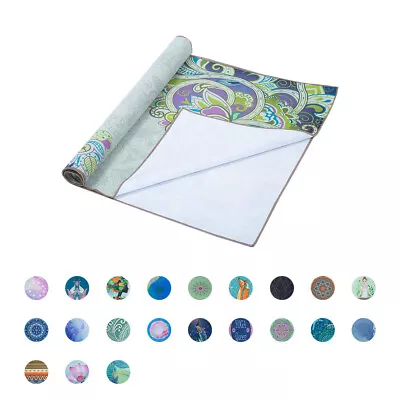 Yoga Mat Print Qucik Dry  Foldable Yoga Towel Fitness Blanket F0T1 • £14.02