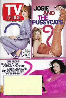 2001 TV Guide - Josie And The Pussycats - Eco-Challenge - Valerie Harper - Ed • $8