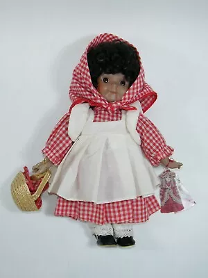 Bradley Dolls 12  Red Riding Hood Hand Painted Porcelain & Cloth • $69.64