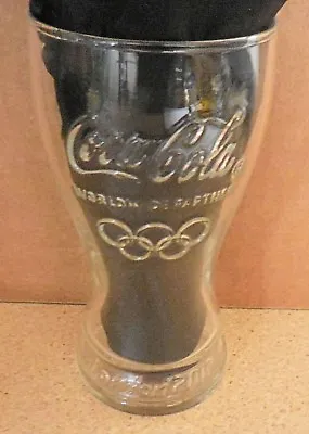 Coca Cola/ McDonalds Embossed London 2012 Olympics Rings Glass [VHTF] (EUC) • $5.95