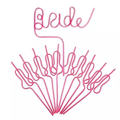 Hens Party Bride To Be Willy Penis Drinking Straws Bachelorette White Pink Lilac • $12.91