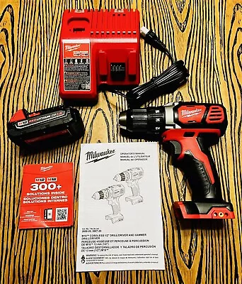 Milwaukee M18 Compact 1/2  Drill Driver (2606-20) With M18 Battery And Charger • $31