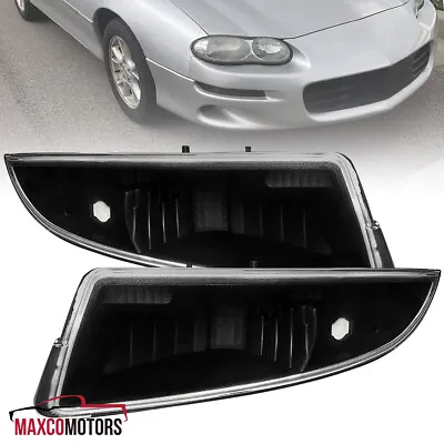 Black Bumper Lamps Fits 1993-2002 Chevy Camaro Front Parking Signal 93-02 • $30.49