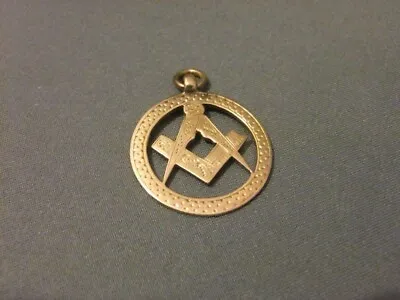 9ct Masonic Fob Or Pendant Late Victorian Birmingham 1900 Rose Gold • £115