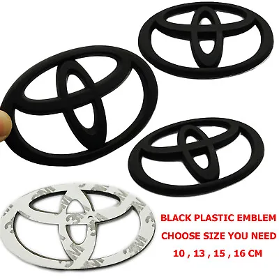 1pc Black Abs Front Grille Or Rear Ligo Emblem For Toyota Size 10131516  • $8