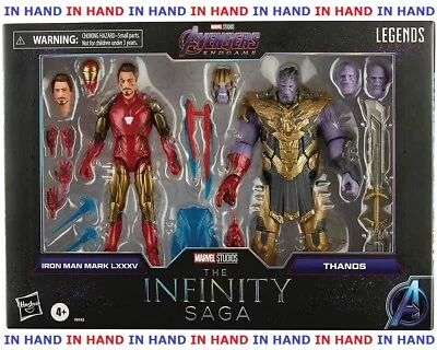 Marvel Legends The Infinity Saga  Avengers Iron Man Mark 85 Vs Thanos Figure Set • $155.05