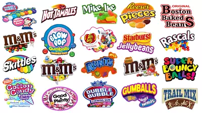 Die Cut Candy Vending Machine Label Sticker Decal 3  • $1.99