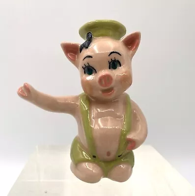 Vintage Ceramic Arts Studio Salt & Pepper Shaker Hugging Boy Pig S&P (Single) • $8