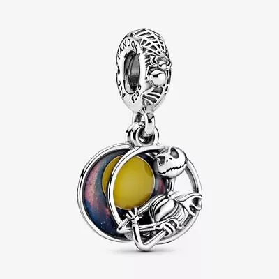 Genuine PANDORA Disney Nightmare Before Christmas Double Dangle Charm S925 ALE • £2.95